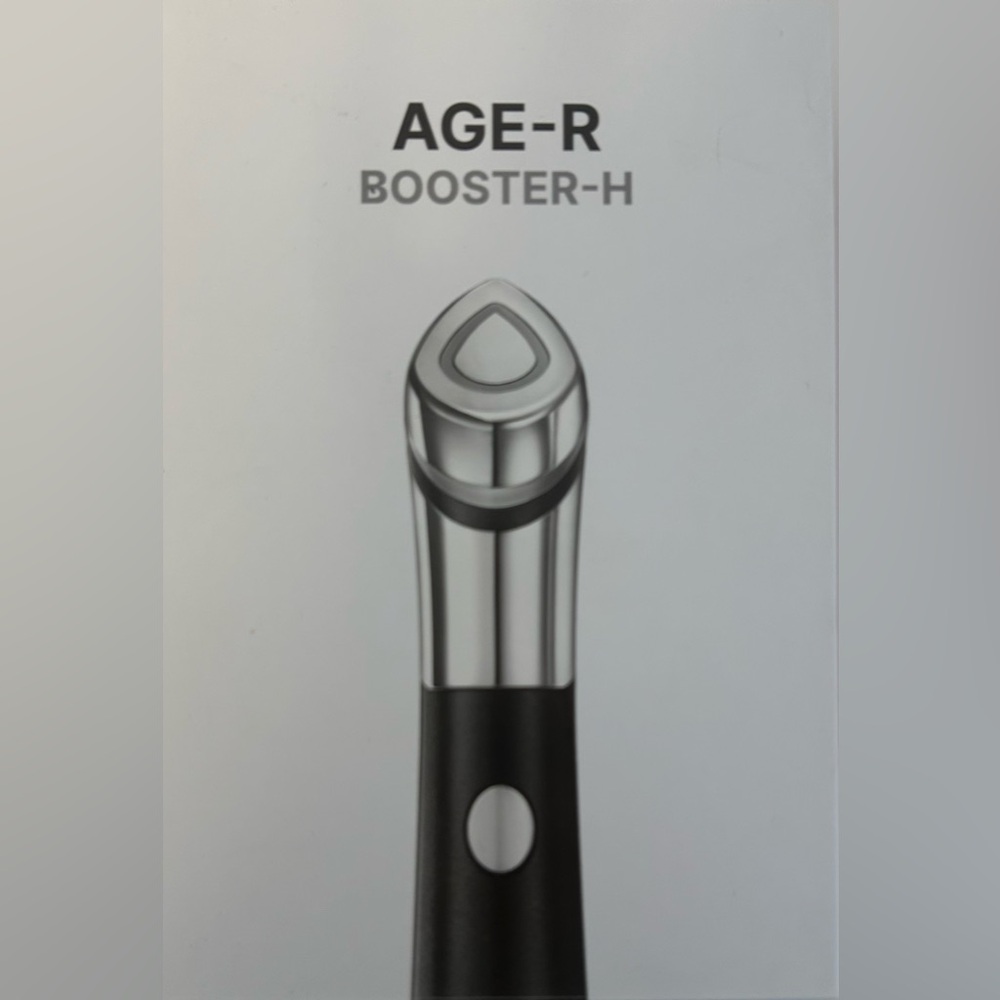 AGE-R Booster-H Skincare Tool - Black and Silver